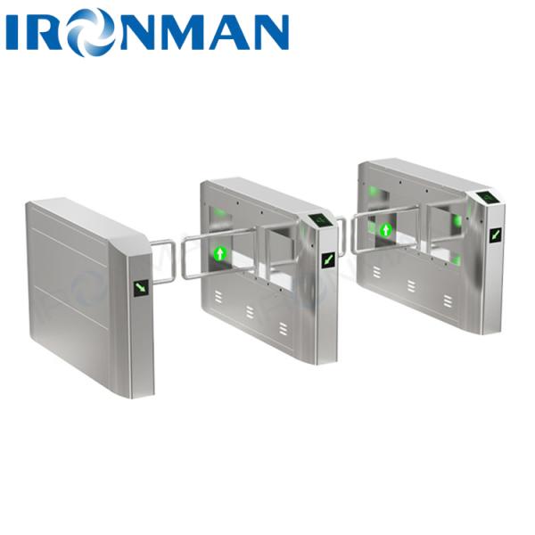 Custom Access Control Swing Gate Turnstiles For SPCC RFID Qr Code Reader ID Card Recognition