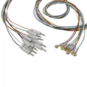 3.5 Mono Plug EEG Cup Type Gold Cap Electrodes EEG EMG Leadwires Electrode