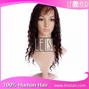 China Factory price brazilian virgin remy hair curly full lace wig supplier