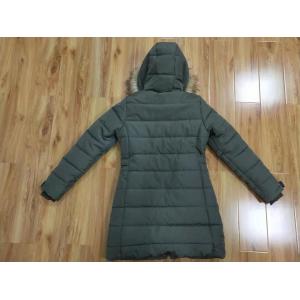 Chinese Cotton Padded Jacket Nylon Polyester Long Quilted Jacket Womens