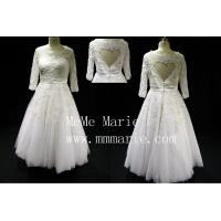 Suitable short country with beadings three quarter wedding dresses BYB-14591
