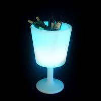 China wireless control shining plastic led ice bucket with stand for indoor and outdoor on sale