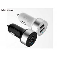 China Dual USB Bluetooth Car Charger , Car FM Transmitter Intelligent IC Chip on sale