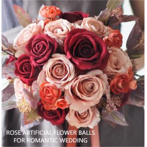 Handcrafting Fake Wedding Flowers Artificial Roses Bulk Silk Material