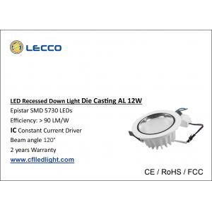 No Flicker LED Recessed Downlight , Led Kitchen Ceiling Downlights 100 LM / W