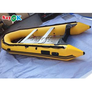 China Fire Resistant 4 Man PVC Inflatable Boats Outdoor Fishing Paddle Boats supplier