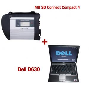 Wireless MB SD C4 Mercedes Benz Diagnostic Tool With Dell D630 Laptop Ready to Use