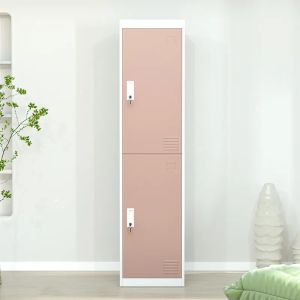 China 2 Doors Metal Locker Cabinet Vertical Standing With Hanger wholesale