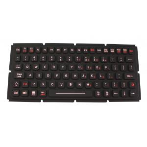 IP65 EMC silicone industrial keyboard used for ruggedized computer