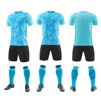 China Casual Training Blank Soccer Uniforms Short Sleeve Plain Football Jersey All Set on sale