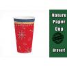 Colorful Food Grade Recyclable Paper Cups With Lids For Hot / Cold Drinks