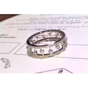 China Cheap Price  Diamond Ring 18K White Gold Wedding Ring with VVS Diamonds supplier