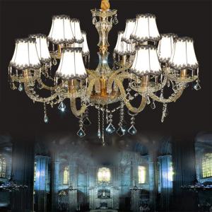 China Cheap chandeliers for sale with Lamshade for Dining room Kitchen Lighting (WH-CY-65) supplier