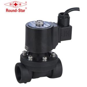 China Válvula electromagnética de la fuente plástica impermeable PA66, válvula electromagnética Ip68 de 2 maneras subacuática supplier