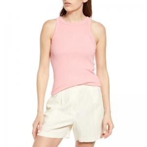China High Quality Fashionable Pink Women Blank Tank Top Sports Wear Clothing for Ladies supplier