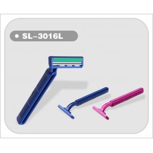 Plastic Handle Twin Blade Disposable Razor 5 pcs/bag Hot Sell   (SL-3016L)