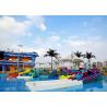 Anti Fade Swimming Pool Water Slides Aqua Play Equipment