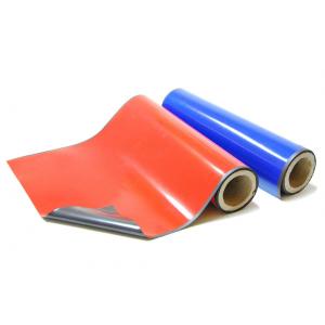 China Red Blue Flexible Rubber Magnetic Sheet Roll for Magnetic Dress-Up Kits Car Magnets supplier