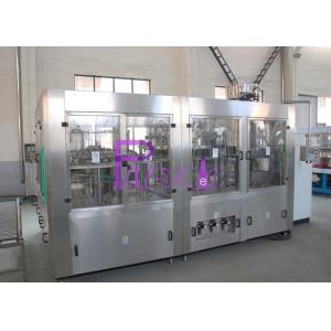 Automatic 3 in 1 Soft Drink Bottling Equipment Food Stage Stainless Steel