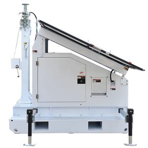 China Levé manuel du mât Tortue lumineuse mobile pour les zones d'intervention d'urgence 9m Telescoping Mast Solar Light Tower supplier