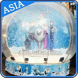 China CE Approval X - Mas Christmas Inflatable Snow Globe For Photo Taking supplier
