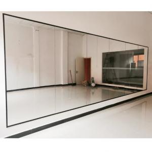 Large Silver Clear Float Mirror Glass Sheet For Gym And Dance Room