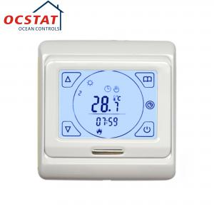 China Touch Screen Weekly Programmable Electronic Room Thermostat 230V 16A supplier