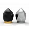 China Zinc Alloy Luxury Perfume Bottle Cap Gold Plating Metal Lettering Customized Logo wholesale