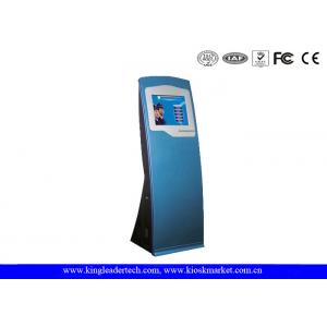 China Sleek Interactive SAW Or IR Touch Screen Kiosk Stand For Government Building supplier