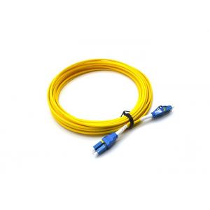 China PVC 3.0mm Fiber Optic Patch Cord LC UPC To LC UPC Uniboot Duplex OS2 Single Mode supplier