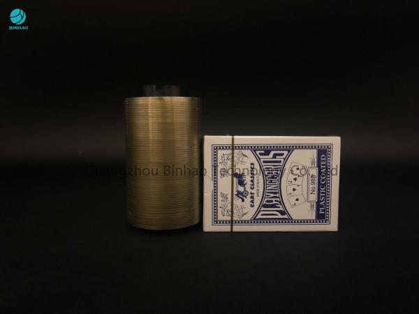 BOPP Materials Gold Tear Strip Tape For Cigarette Playing Cards Box Packaging