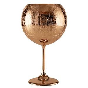 Copper Plated Stainless Steel Barware Metal Drinking Goblets For Wedding Anniversary
