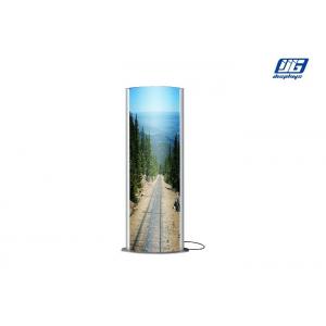 China Vertical Biconvex Snap Poster Frames Double Sided Graphic Advertising Stand supplier
