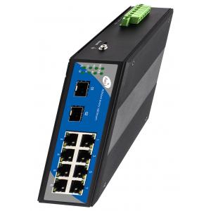 Gigabit 8-Port Smart SFP Switch Industrial Ring Loop Managed 8 POE and 2 SFP