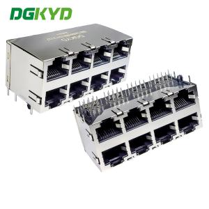 China Multi Port Rj45 Connector Without Filter, Ethernet Socket Modular Interface Dgkyd59212488hwa1dy1a127 wholesale