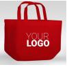 China Cheap Waterproof Custom Made Rounded Tote Pp Felt Printed Reusable Shopping Non Woven Bag, BAGEASE, PAC, BAGPLASTICS PAK wholesale