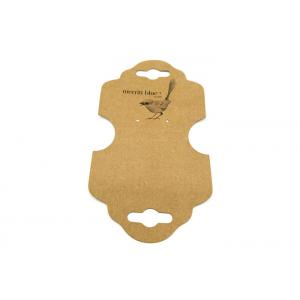 Folded Personalized Hang Tags , Custom Printed Swing Tags For Earring