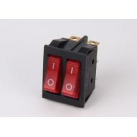 China KCD3 - 2 Series 3 Way Rocker Switch , Neon 6 Pin Rocker Switch Double Pole on sale