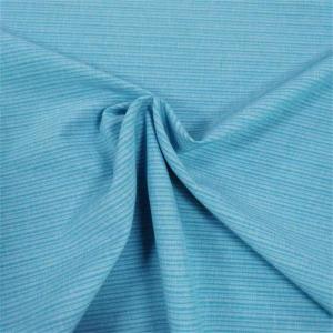 Tight Stripe Polyester Spandex Fabric 148CM 170gsm Woven Polyester Material