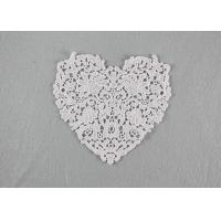 China Guipure French Venice Lace Collar Cotton Lace Heart Applique For Wedding Dresses on sale