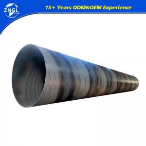 China Supply Length 5.8m 6m 12m Polished Spiral Welded Steel Pipe for Drainage supplier