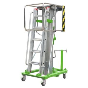 China Manual Elevating Lift Manual Winch Elevating Work Platform on sale