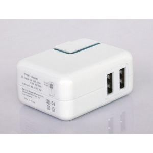 China 5.0V-1A / 2A conjuguent adaptateur à C.A. d'USB pour l'iPhone/iPod/téléphones portables/iPad --C4 supplier