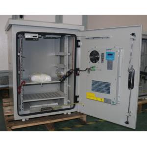 China Single Wall Heat Insulated 15U Pole Mount Cabinet / Thermostatic Outdoor Box With Peltier Cooler supplier