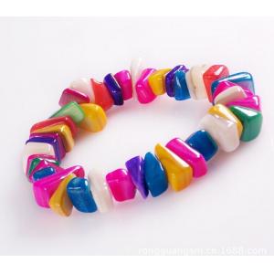 Shell crafts shell bracelet color stone bracelets