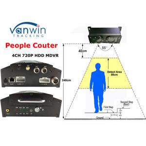 China Over 98% Accuracy Unique 3G GPRS People Counter MDVR for Bus Passenger Counting wholesale