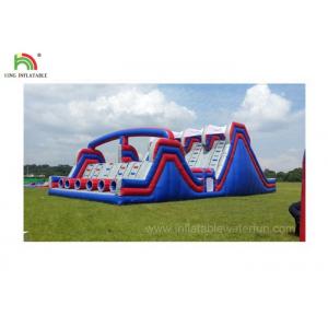 China 4 Lane Inflatable Sports Games / Military Boot Camp Obstacle Course supplier