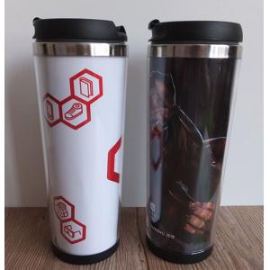 400Ml Double Layer Travel Mugs With Sealed Lids Insulation Against Hot Coffee Cups Stainle