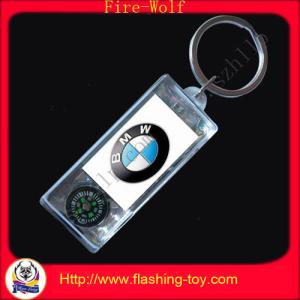 China Eco friendly Flashing Toy Lcd + PC solar powered promotional keychain (OEM) wholesale