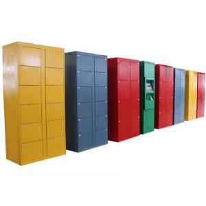 China 76 Doors Rental Stainless Steel Luggage Lockers , Electronic Parcel Lockers for Park supplier